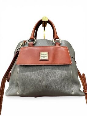 Dooney & Bourke Gray and Tan Satchel